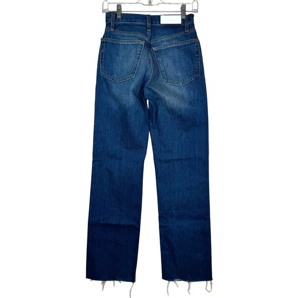 RE/DONE 90s High Rise Loose Straight Leg Distressed Jeans 24 - Picture 3 of 13
